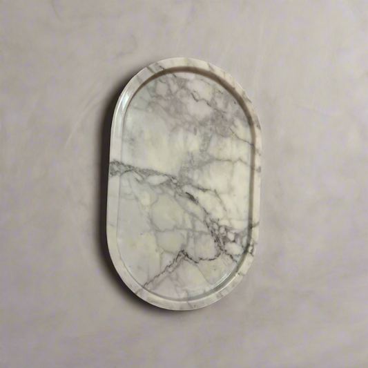 Oval Marble Tray